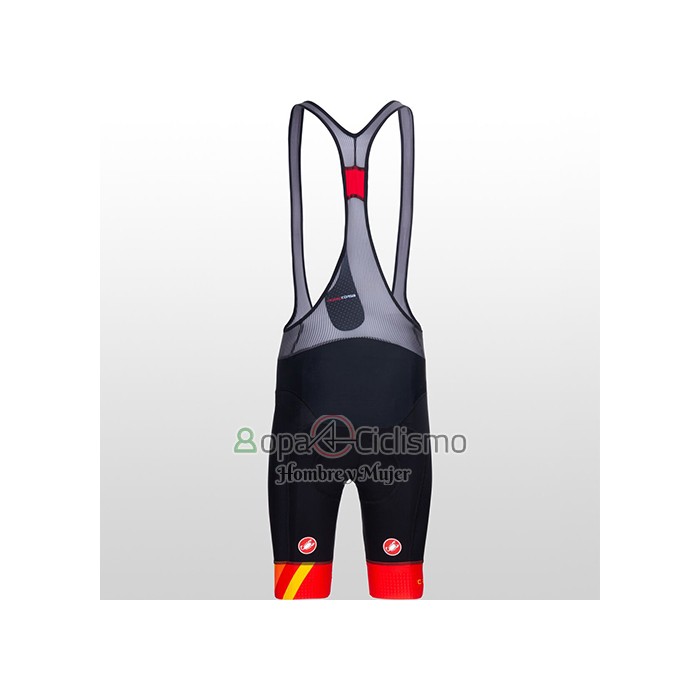 Castelli Ropa Ciclismo Culotte Corto 2021 Hombre Mangas Cortas AMarillo Naranja