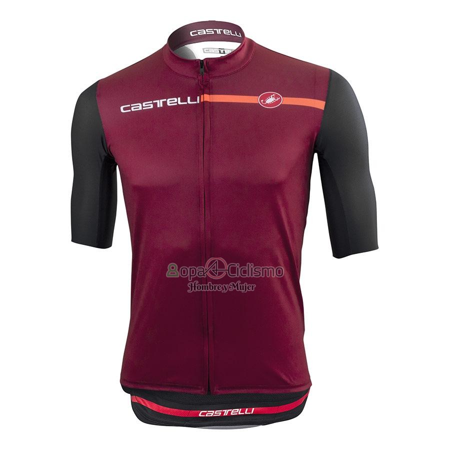 Castelli Ropa Ciclismo Culotte Corto 2021 Hombre Mangas Cortas APagado Rojo