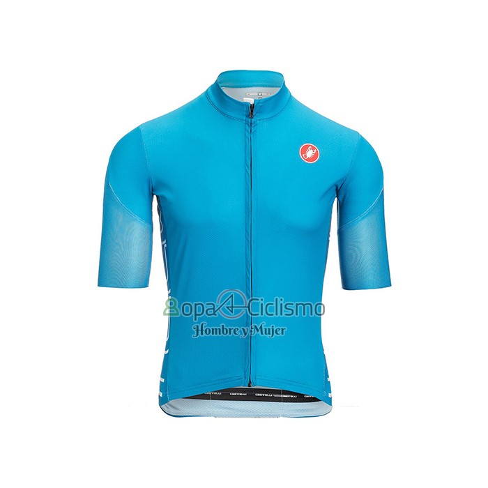 Castelli Ropa Ciclismo Culotte Corto 2021 Hombre Mangas Cortas Azul Claro