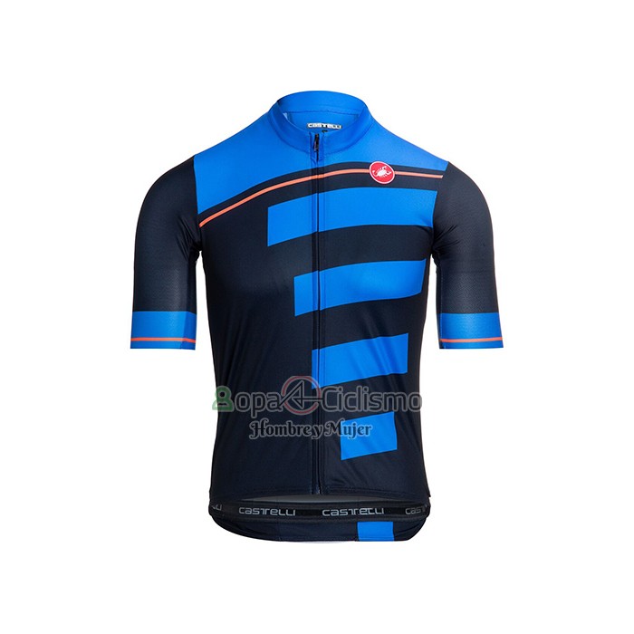 Castelli Ropa Ciclismo Culotte Corto 2021 Hombre Mangas Cortas Azul Negro