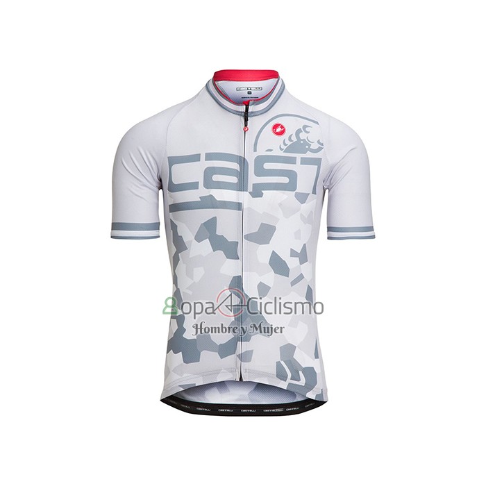Castelli Ropa Ciclismo Culotte Corto 2021 Hombre Mangas Cortas Blanco Gris