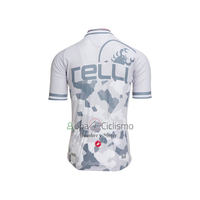 Castelli Ropa Ciclismo Culotte Corto 2021 Hombre Mangas Cortas Blanco Gris