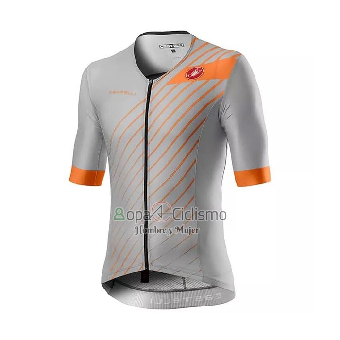Castelli Ropa Ciclismo Culotte Corto 2021 Hombre Mangas Cortas Gris