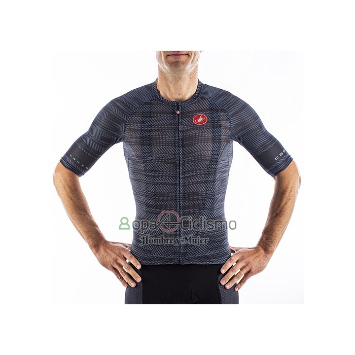 Castelli Ropa Ciclismo Culotte Corto 2021 Hombre Mangas Cortas Gris Azul