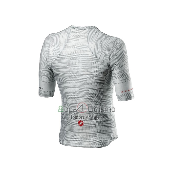 Castelli Ropa Ciclismo Culotte Corto 2021 Hombre Mangas Cortas Gris Blanco