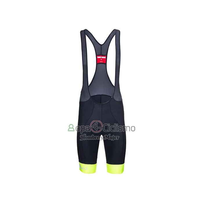 Castelli Ropa Ciclismo Culotte Corto 2021 Hombre Mangas Cortas Luz AMarillo Blanco