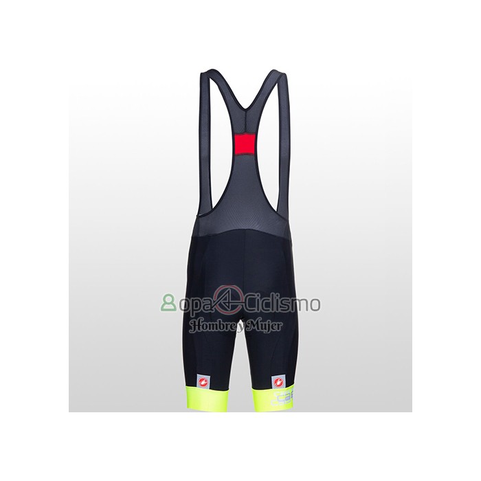 Castelli Ropa Ciclismo Culotte Corto 2021 Hombre Mangas Cortas Luz AMarillo Blanco