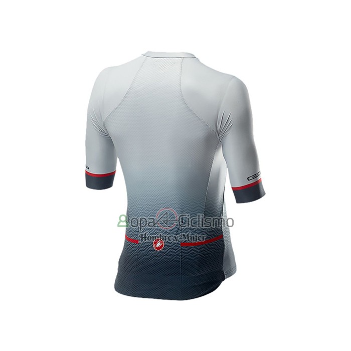 Castelli Ropa Ciclismo Culotte Corto 2021 Hombre Mangas Cortas Negro Gris Blanco