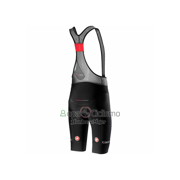 Castelli Ropa Ciclismo Culotte Corto 2021 Hombre Mangas Cortas Negro Gris Blanco