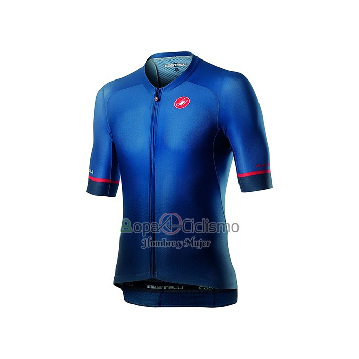Castelli Ropa Ciclismo Culotte Corto 2021 Hombre Mangas Cortas Profundo Negro Azul