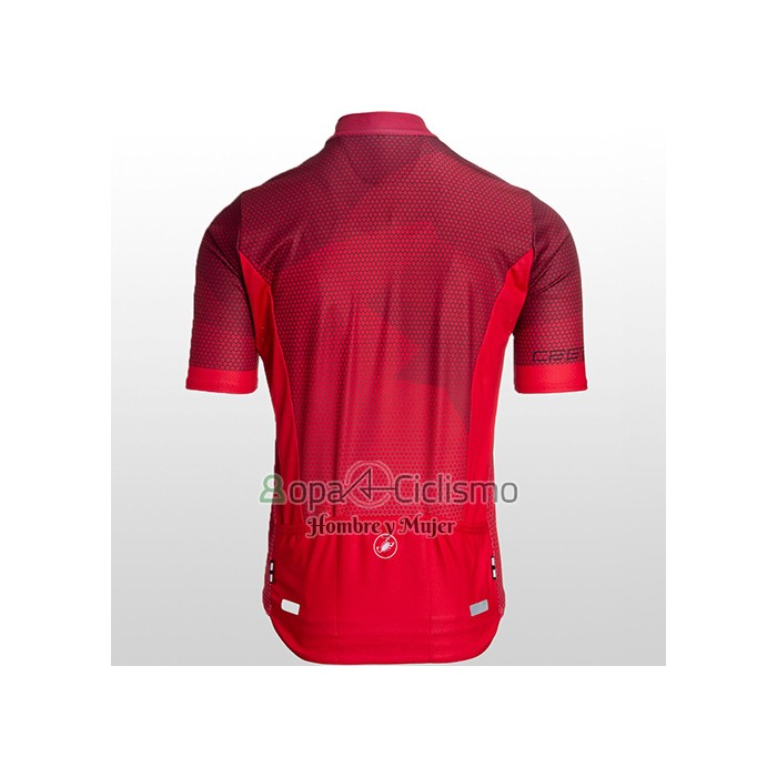 Castelli Ropa Ciclismo Culotte Corto 2021 Hombre Mangas Cortas Profundo Rojo