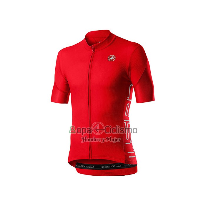Castelli Ropa Ciclismo Culotte Corto 2021 Hombre Mangas Cortas Rojo
