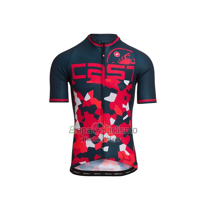Castelli Ropa Ciclismo Culotte Corto 2021 Hombre Mangas Cortas Rojo APagado Azul