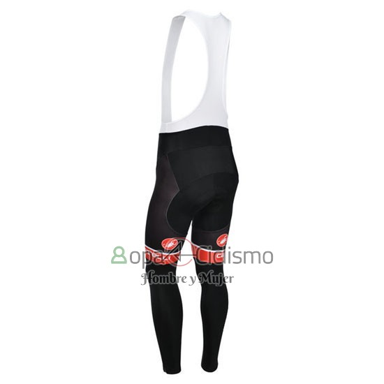 Castelli Ropa Ciclismo Culotte Largo 2013 Hombre Mangas Largas Blanco