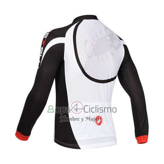 Castelli Ropa Ciclismo Culotte Largo 2013 Hombre Mangas Largas Negro y Blanco