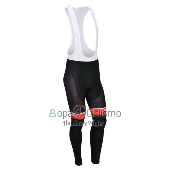 Castelli Ropa Ciclismo Culotte Largo 2013 Hombre Mangas Largas Negro y Blanco