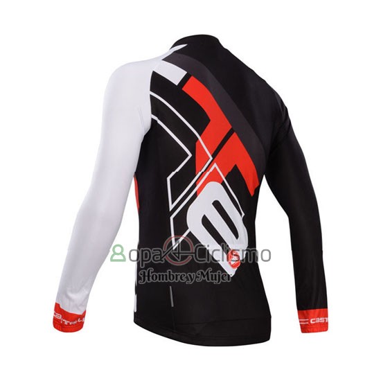 Castelli Ropa Ciclismo Culotte Largo 2014 Hombre Mangas Largas Rojo y Negro