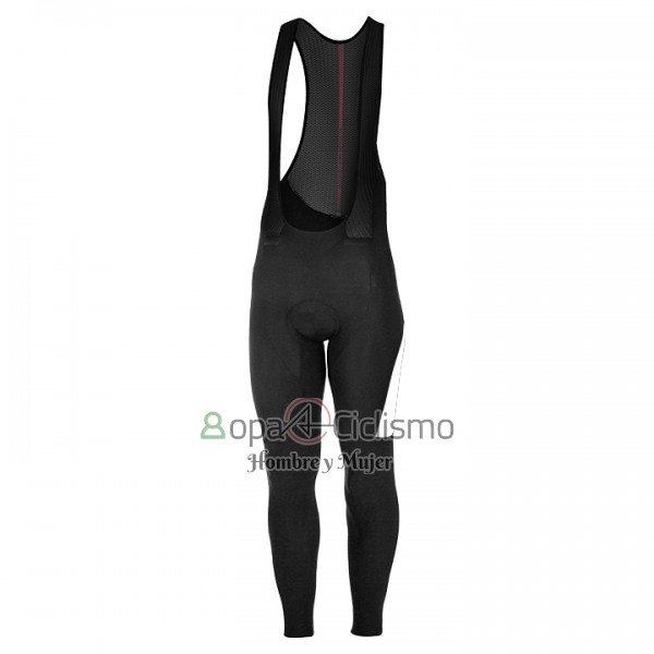 Castelli Ropa Ciclismo Culotte Largo 2017 Hombre Mangas Largas Blanco y Rojo