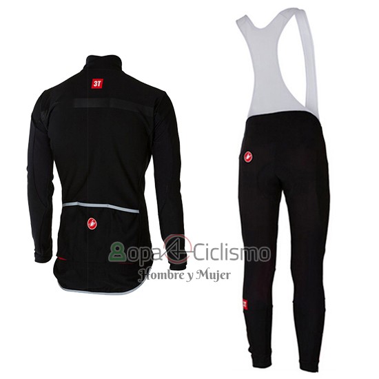 Castelli Ropa Ciclismo Culotte Largo 2017 Hombre Mangas Largas Negro