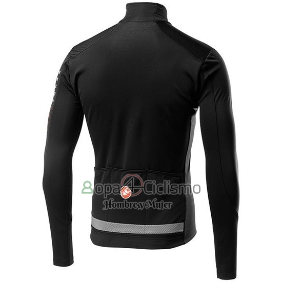 Castelli TRAS Ropa Ciclismo Culotte Largo 2019 Hombre Mangas Largas Negro Plata