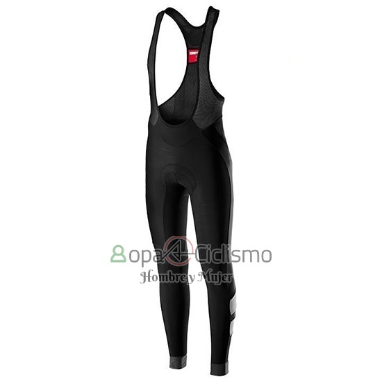 Castelli TRAS Ropa Ciclismo Culotte Largo 2019 Hombre Mangas Largas Negro Plata