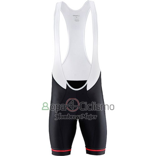 Craft Ropa Ciclismo Culotte Corto 2016 Hombre Mangas Cortas Rojo y Negro