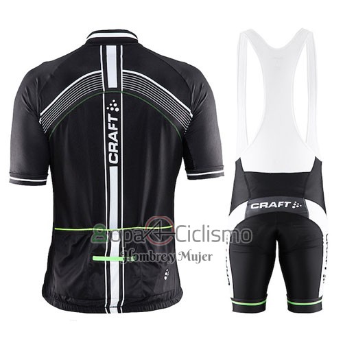 Craft Ropa Ciclismo Culotte Corto 2016 Hombre Mangas Cortas Verde y Negro