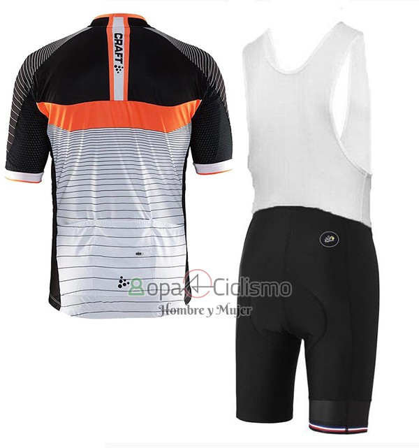 Craft Ropa Ciclismo Culotte Corto 2017 Hombre Mangas Cortas Gris y Negro