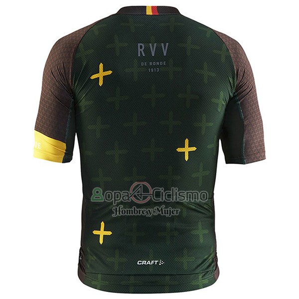 Craft Ropa Ciclismo Culotte Corto 2017 Hombre Mangas Cortas Monuments Brown y Verde