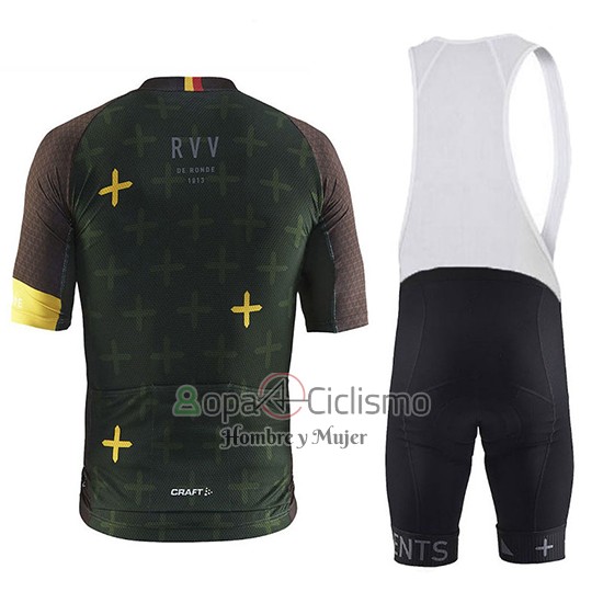 Craft Ropa Ciclismo Culotte Corto 2018 Hombre Mangas Cortas Monument APagado Verde