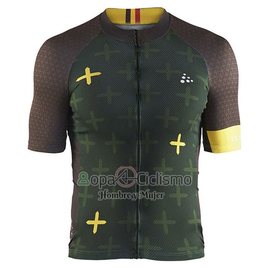 Craft Ropa Ciclismo Culotte Corto 2018 Hombre Mangas Cortas Monument APagado Verde