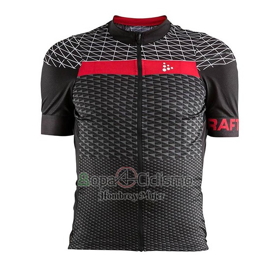 Craft Ropa Ciclismo Culotte Corto 2018 Hombre Mangas Cortas Route Negro y Rojo