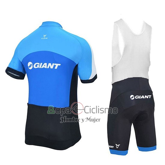 Giant Club Sport Ropa Ciclismo Culotte Corto 2018 Hombre Mangas Cortas Azul y Negro