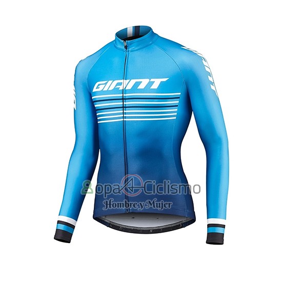 Giant Race Day Ropa Ciclismo Culotte Largo 2019 Hombre Mangas Largas Azul