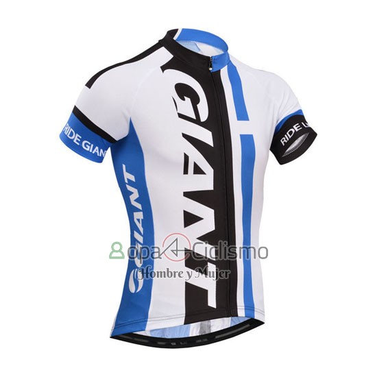 Giant Ropa Ciclismo Culotte Corto 2013 Hombre Mangas Cortas Blanco y Azur