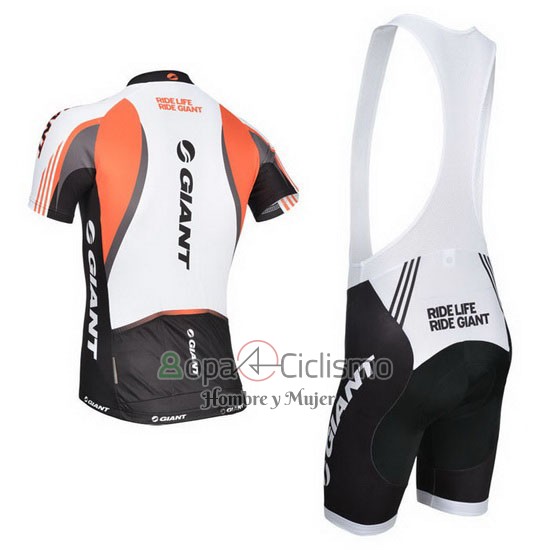 Giant Ropa Ciclismo Culotte Corto 2014 Hombre Mangas Cortas Blanco y Negro