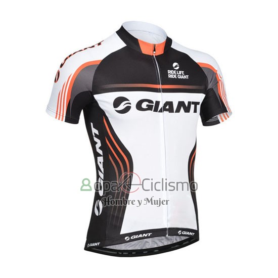 Giant Ropa Ciclismo Culotte Corto 2014 Hombre Mangas Cortas Blanco y Negro
