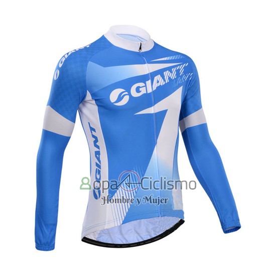 Giant Ropa Ciclismo Culotte Largo 2014 Hombre Mangas Largas Azur