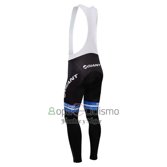 Giant Ropa Ciclismo Culotte Largo 2014 Hombre Mangas Largas Blanco y Azur