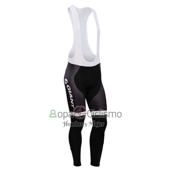 Giant Ropa Ciclismo Culotte Largo 2014 Hombre Mangas Largas Blanco y Negro