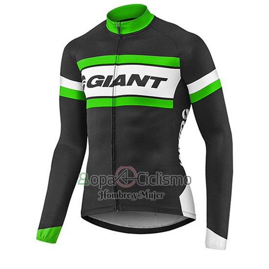 Giant Ropa Ciclismo Culotte Largo 2017 Hombre Mangas Largas Negro