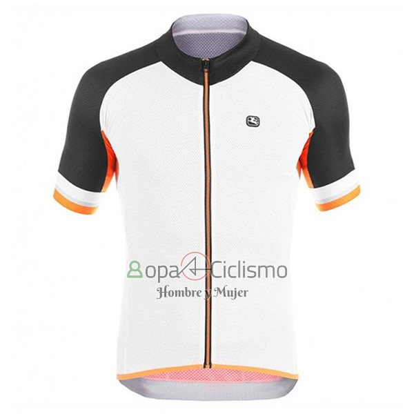 Giordana Plata Line Ropa Ciclismo Culotte Corto 2017 Hombre Mangas Cortas Negro y Blanco