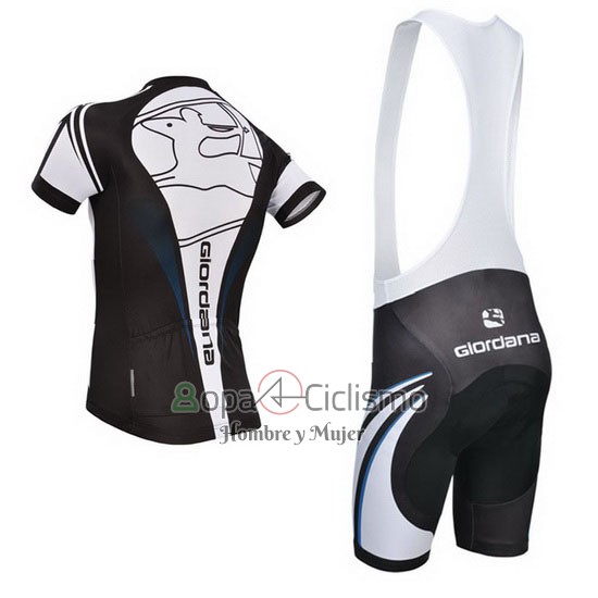 Giordana Ropa Ciclismo Culotte Corto 2014 Hombre Mangas Cortas Negro