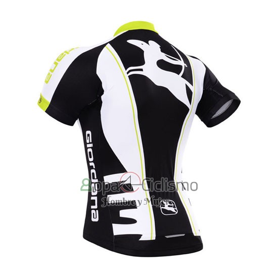 Giordana Ropa Ciclismo Culotte Corto 2015 Hombre Mangas Cortas Negro y Blanco