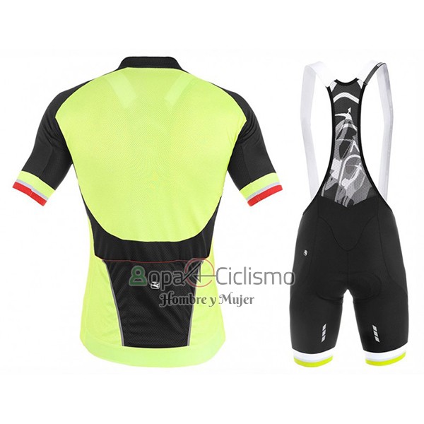Giordana Ropa Ciclismo Culotte Corto 2017 Hombre Mangas Cortas AMarillo