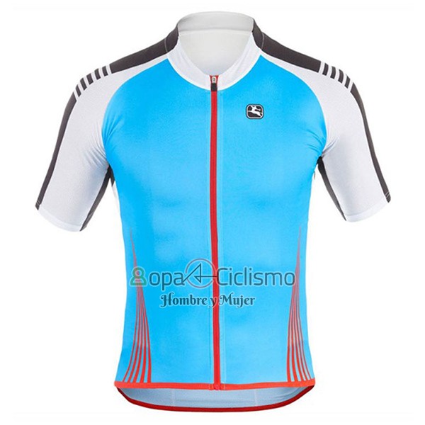Giordana Sahara Ropa Ciclismo Culotte Corto 2017 Hombre Mangas Cortas Blanco y Azur