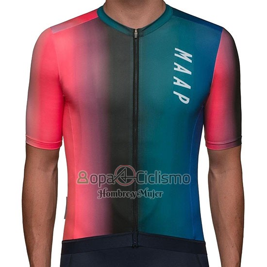 Maap Cortina Ropa Ciclismo Culotte Corto 2019 Hombre Mangas Cortas Rojo Verde Azul