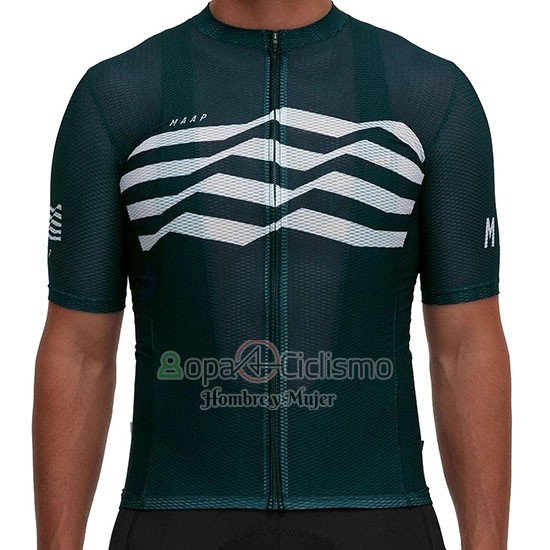 Maap Flag Ropa Ciclismo Culotte Corto 2019 Hombre Mangas Cortas Verde Blanco Negro