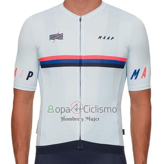 Maap Nationals Ropa Ciclismo Culotte Corto 2019 Hombre Mangas Cortas Blanco