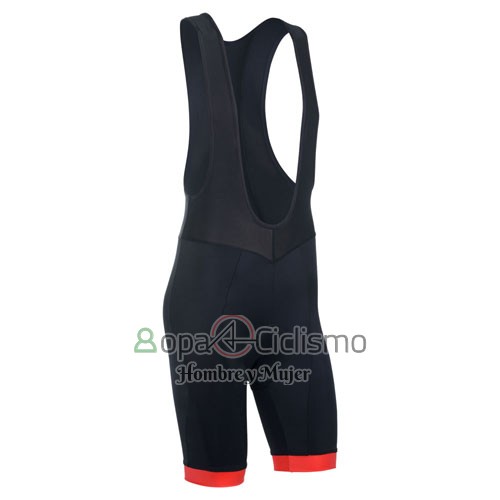 Monton Ropa Ciclismo Culotte Corto 2014 Hombre Mangas Cortas Negro y Rojo